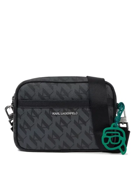 Geantă crossbody Karl Lagerfeld K/Signature gri