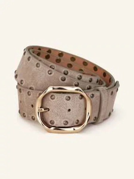 Reptile's House Kurtka Skórzana Cathy Z Ćwiekami beige beżowa