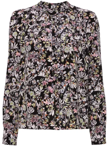 Bluză Zadig&voltaire cu model floral cu imagine negru