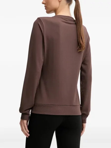Hanorac crewneck Ea7 Emporio Armani maro