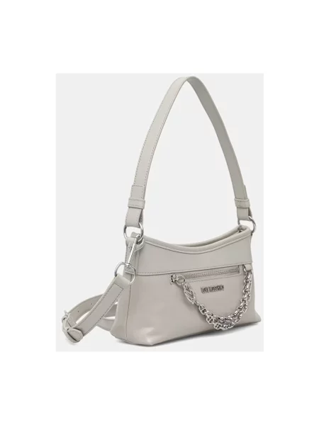 Love Moschino torebka z imitacji skóry szara