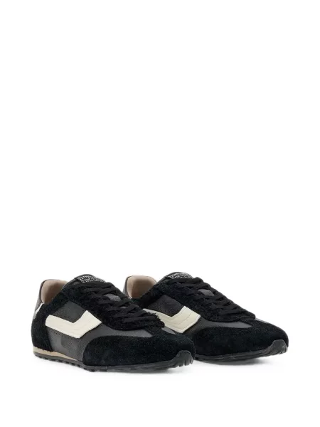 Sneakerși Allsaints din piele negru