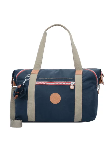 KIPLING Ročna torbica svetlo / ultra mornarsko modra / rdeča bež