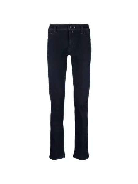 Jeansy straight leg Tramarossa ze stretchu niebieskie