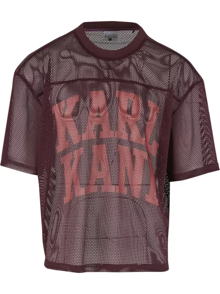 Karl Kani Tricou Heritage rodie / vin roșu