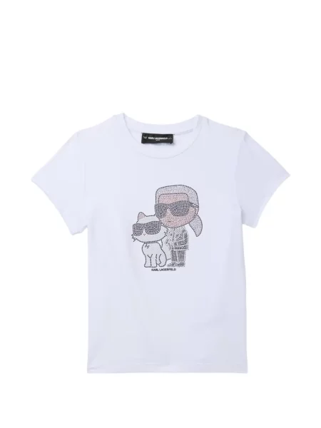 Koszulka dziecięca Karl Lagerfeld biała