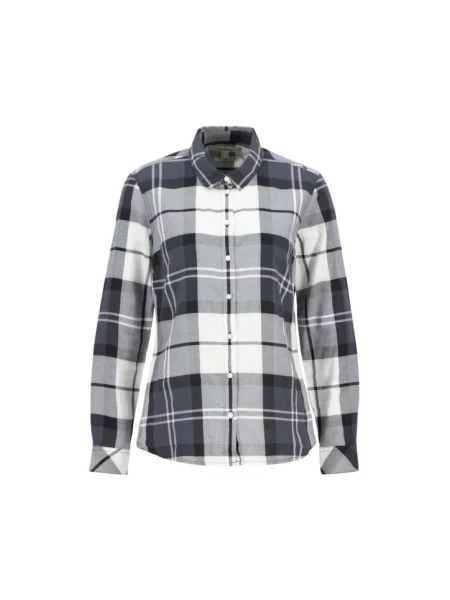 Wielobarwność koszula Barbour w kratkę z długim rękawem