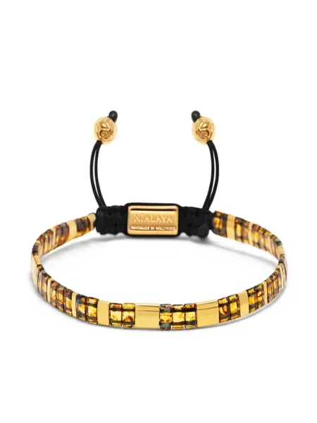 Brăţară Nialaya Jewelry cu mărgele auriu