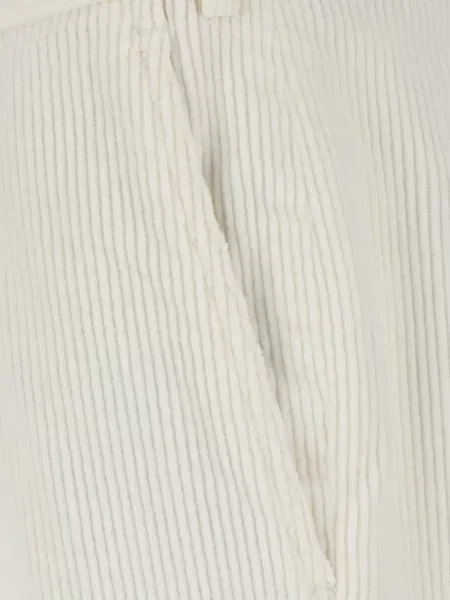 Pantaloni Pt Torino de catifea cord alb