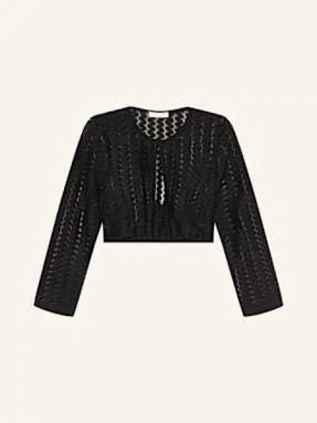 Krüger Bluzka Bawarska Erija Z Rękawami schwarz czarna