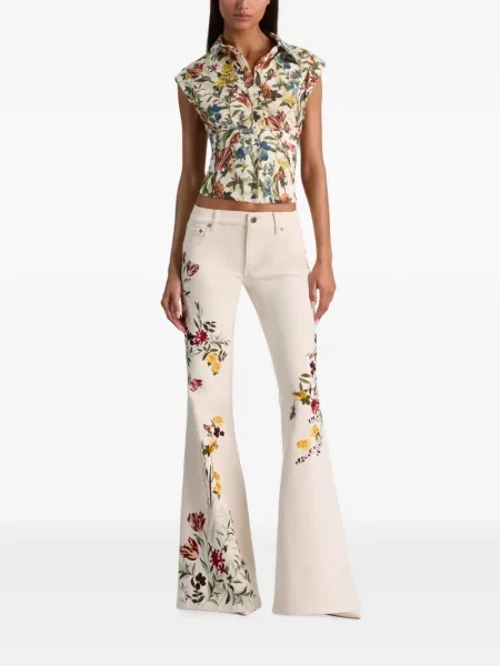Blugi Alice + Olivia alb