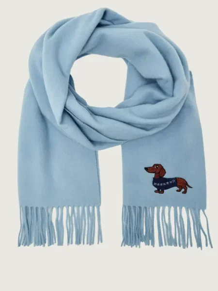 Weekend Max Mara Fular Fascia celest albastru