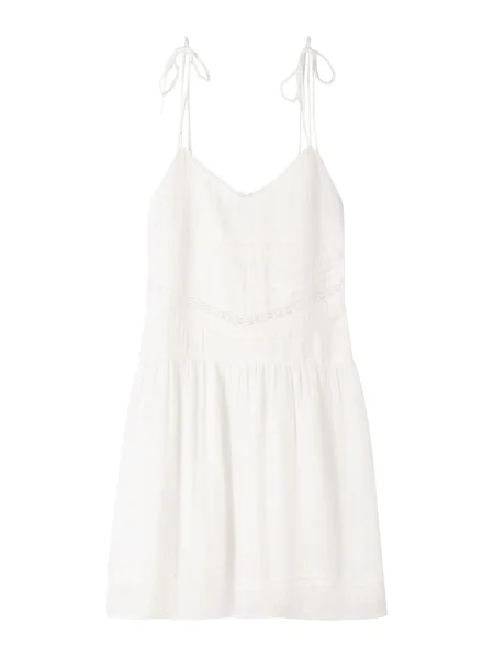 Bershka Obleka off-bela bela