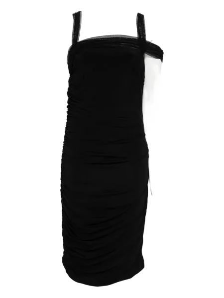 Rochie midi Nensi Dojaka din tul până la genunchi de costum negru