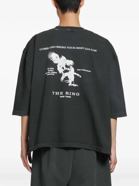 Tricou Willy Chavarria cu imagine negru