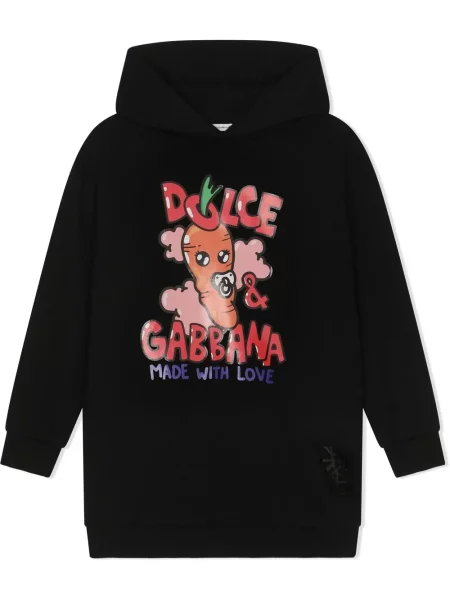 Dětské šaty Dolce & Gabbana černé