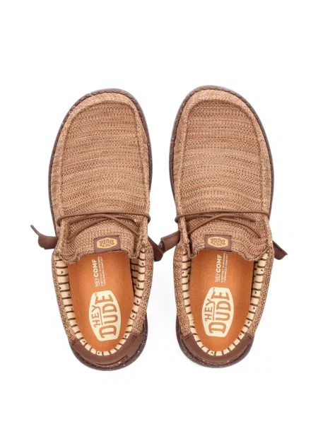 Pantofi loafer Hey Dude stretch maro