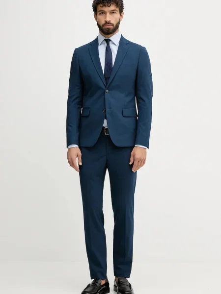 Lindbergh öltöny sima sötétkék