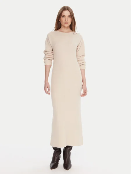 Kontatto Rochie tricotată bej