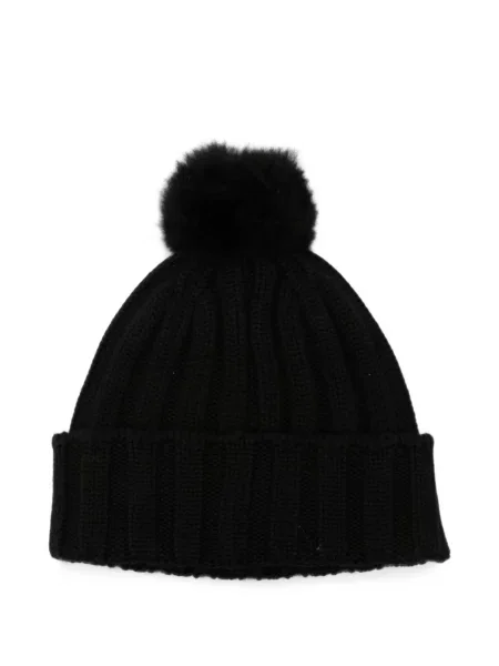 Căciulă Woolrich tricotate cu pompoane negru