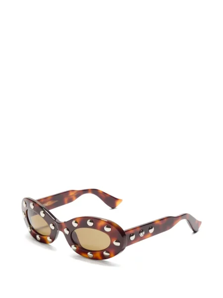Γυαλιά ηλίου οβάλ Valentino Garavani Eyewear καφέ