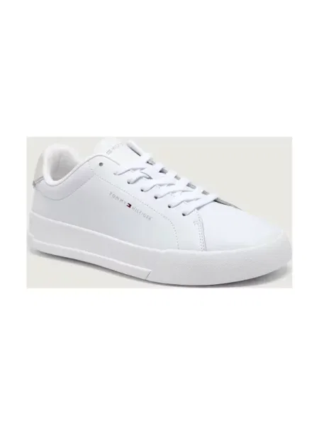 Tommy Hilfiger Bőr edzőcipő COURT CORE | hasított bőr fehér