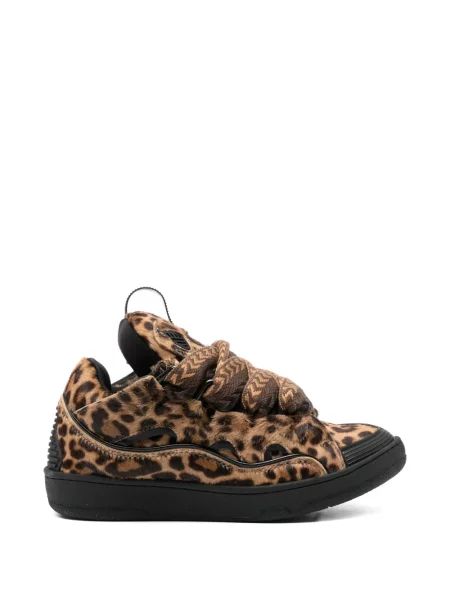 Sneakerși Lanvin cu șireturi cu imagine cu imprimeu animal print