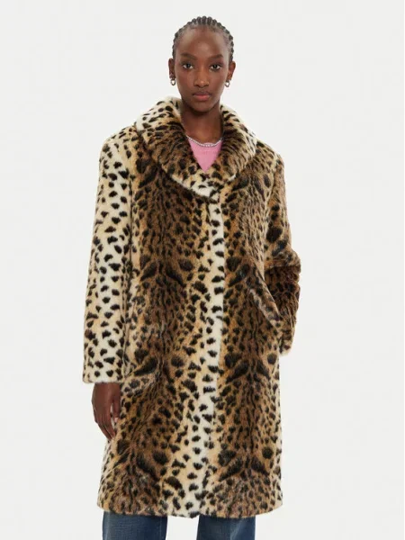Krzneni plašč Pinko bež