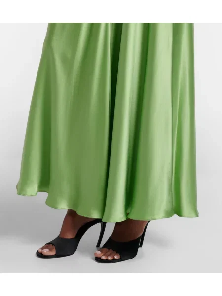 Rochie de cocktail Rodarte de mătase verde