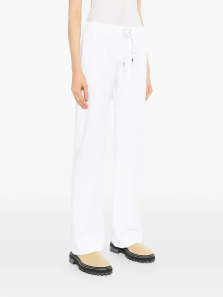 Pantaloni James Perse tricotate alergare alb