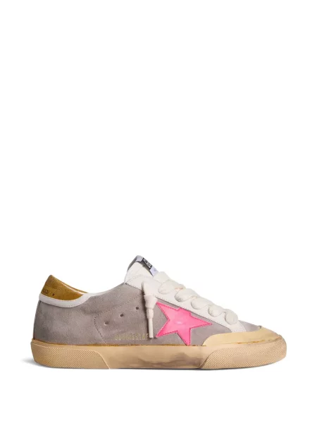 Sneakerși Golden Goose din piele de căprioară gri
