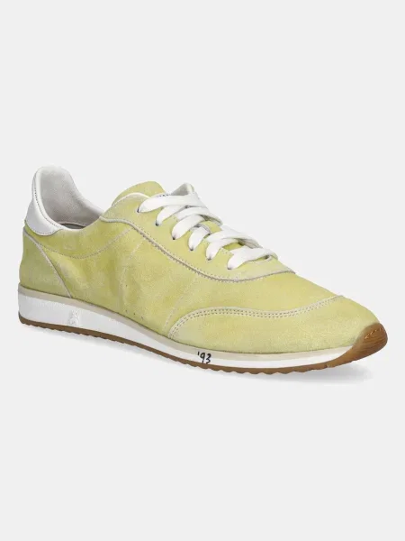 Patrizia Pepe sneakers din piele intoarsă galben