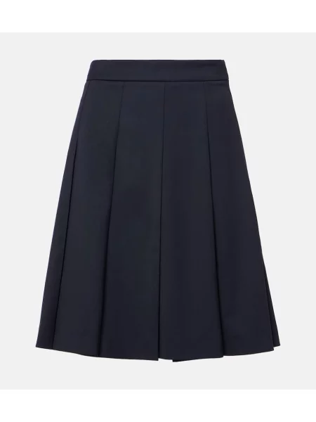 Volneno plisirano krilo Alessandra Rich modra