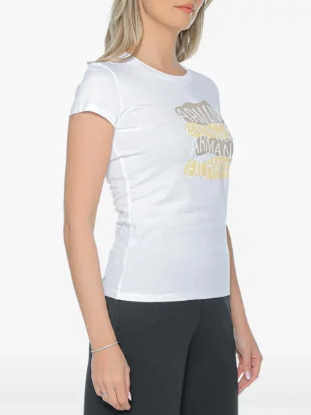 Tricou Armani Exchange cu imagine alb
