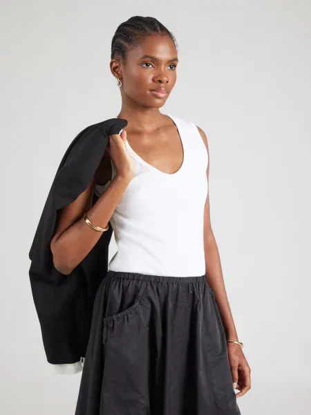 TOPSHOP Top RACHEL' biela