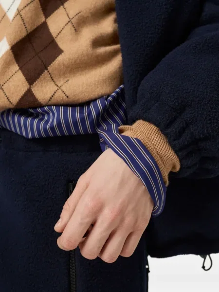 Pulover Miu Miu cu model argyle maro