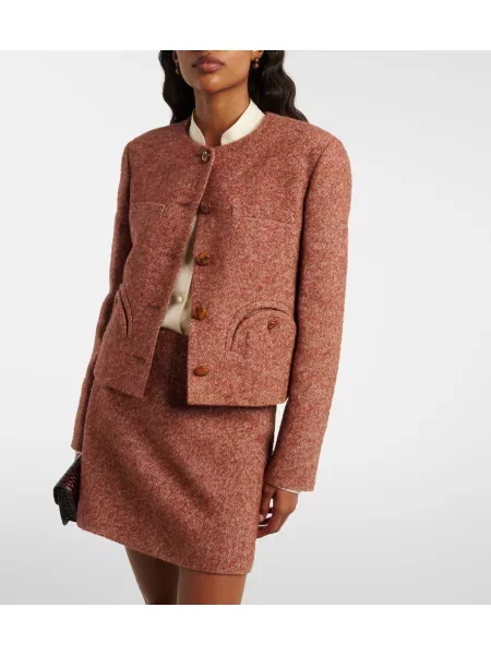 Geacă Blazé Milano din tweed roșu
