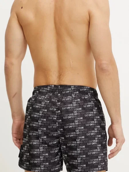 Fürdőruha Ea7 Emporio Armani fekete