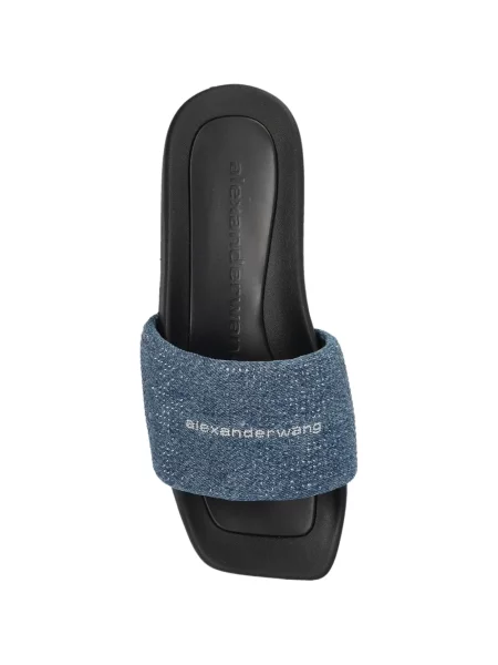 Papuci Alexander Wang cu paiete albastru
