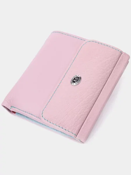 Кожаный кошелек St Leather Accessories бежевый