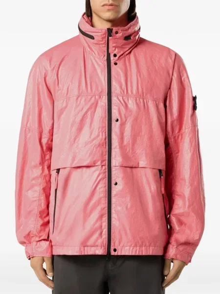 Geacă Stone Island cu strasuri roz