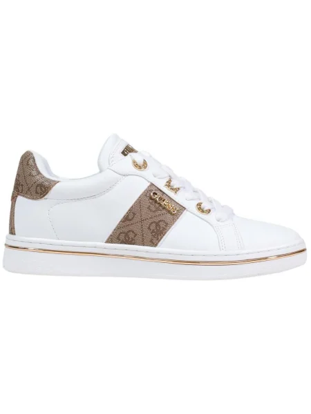 Sneakerși Guess alb