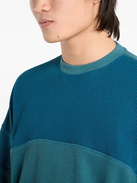 Футбол тениска с дълъг ръкав Adidas на райета мъниста бяло