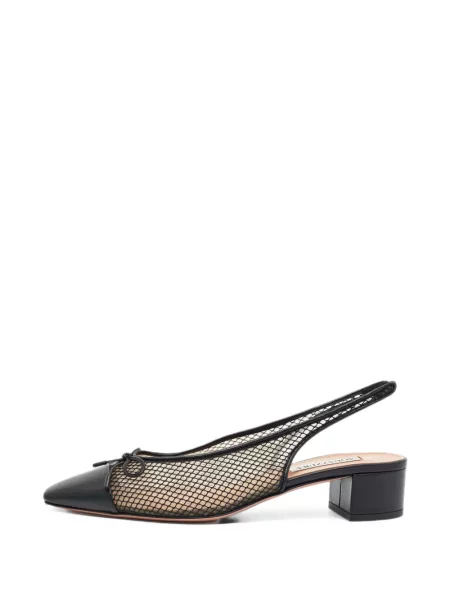 Pantofi cu toc Aquazzura cu funde slingback negru