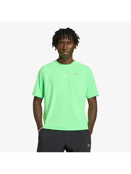 Tricou adidas Tech Trefoil Essentials Polyester T-Shirt Screaming Green XL verde