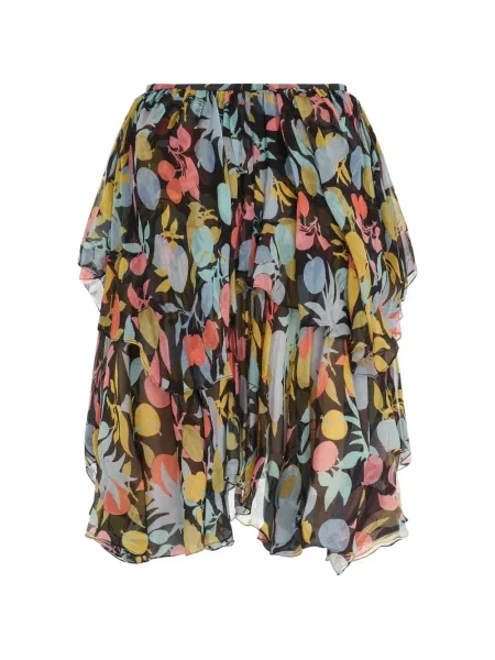 Fustă Chloé cu model floral cu imagine negru