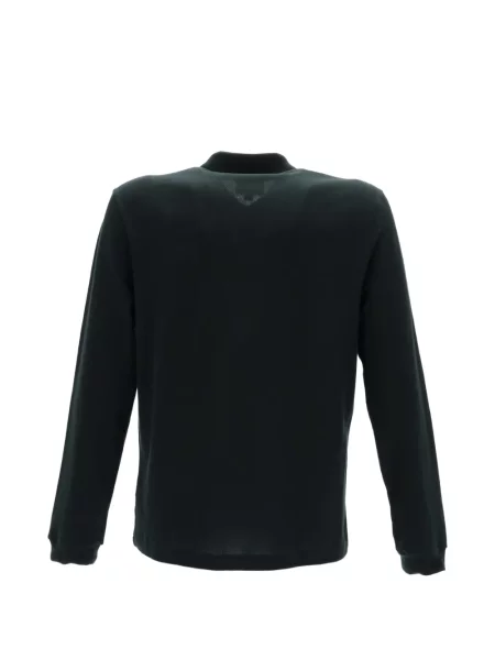 Lung tricou polo Lacoste cu autograf verde