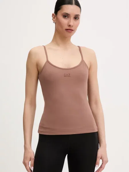 Emporio Armani ženski top za trening smeđa
