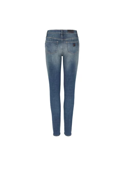 Jeansy skinny Armani Exchange niebieskie