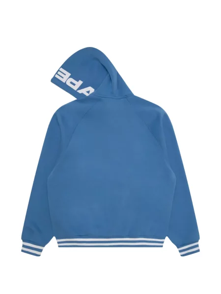 Hanorac cu glugă Aape By A Bathing Ape cu autograf albastru
